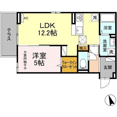 D-room　清水新居　IIの物件間取画像